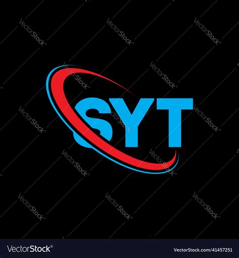 syt logo letter design royalty  vector image