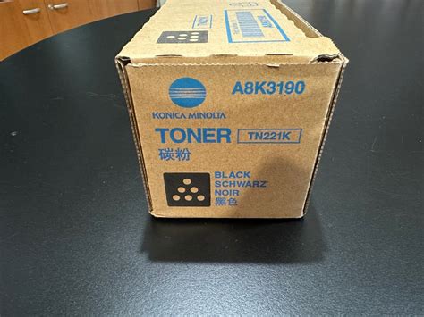Konica Minolta TN-221 A8K3150 Toner, Computers & Tech, Printers ...