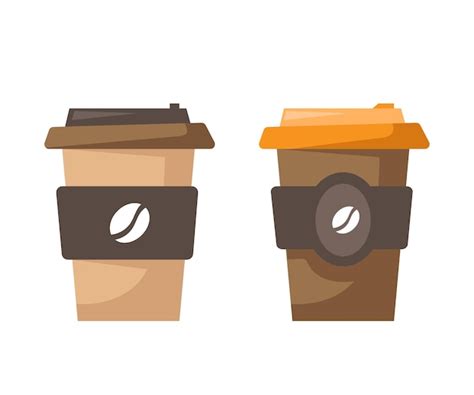 Premium Vector Coffee To Go Vector Icons Paper Cup With Coffee Vector