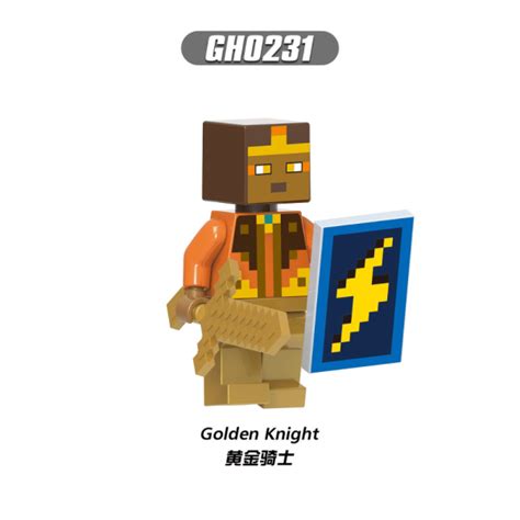 Game Minecraft Golden Knight GH0231 Minifigures Brixtoy