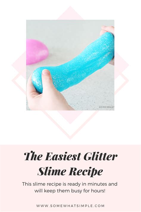 Easiest Slime Recipe 3 Ingredients Video Somewhat Simple