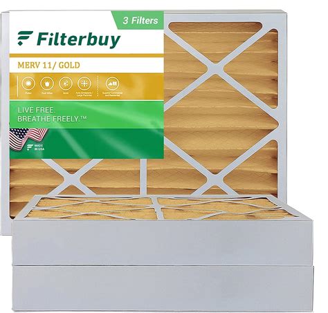 Filterbuy 16x20x4 Air Filter Merv 11 Pleated Hvac Ac Furnace Filters