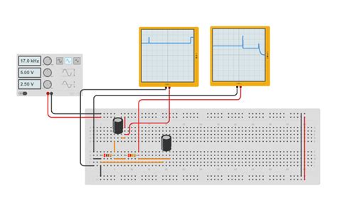 Circuit Design Filtro Passa Banda Tinkercad