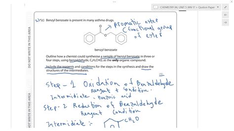 Edexcel A Ial Chemistry Unit Question Paper January Question C