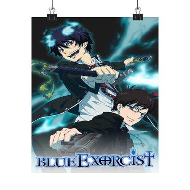 Blue Exorcist Art Satin Silky Poster for Home Decor