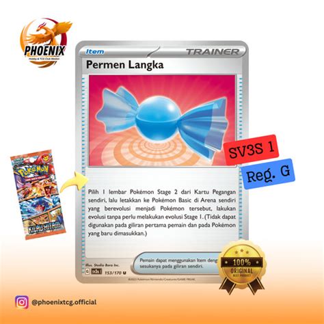 Jual Permen Langka Pokemon TCG Indonesia Kota Medan Phoenix TCG