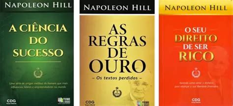 Kit C 3 Livros Napoleon Hill O Seu Direito De Ser Rico A Ciência Do