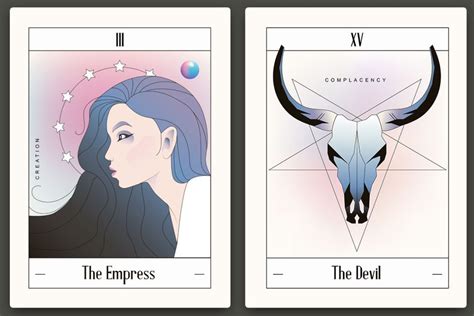 Tarot Card Template Free Download Polar Vectors