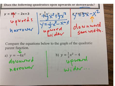 Identifying Quadratic Functions Day 1 Math Algebra Quadratic Equations Showme