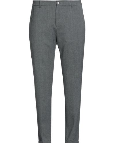 Gray Patrizia Pepe Pants Slacks And Chinos For Men Lyst