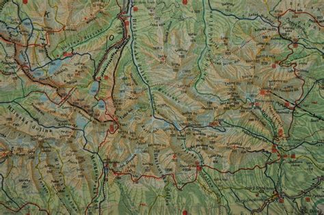 VysokÉ Tatry PodrobnÁ KniŽnÍ RozklÁdacÍ TuristickÁ Mapa 1960 Aukro