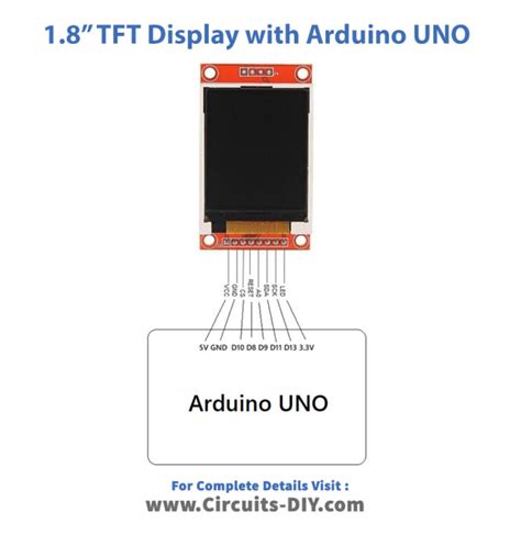 How To Interface Tft Color Display St With Arduino Uno