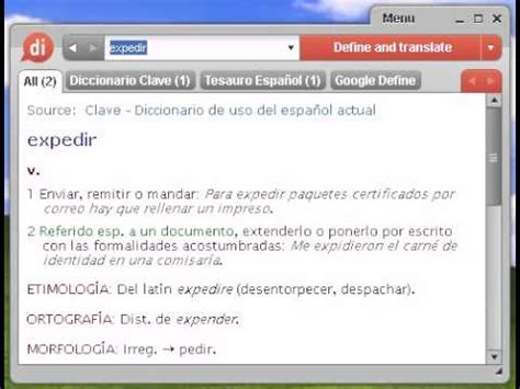 Definici N De Expedir Youtube