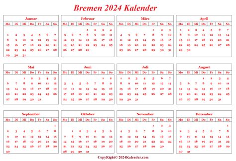 Kalender Bremen Zum Ausdrucken Kalendar