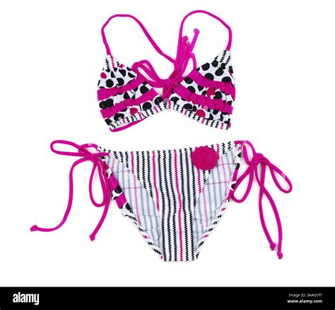 Bikini Swimsuit Isolated On White Background Stock Photo Alamy