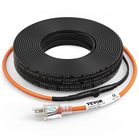 VEVOR Self-Regulating Pipe Heating Cable, 120-feet 5W/ft Heat Tape for