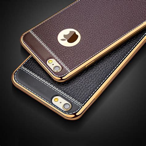 Luxury Soft Silicon Gold Plating Case For Iphone Protective Back Cover