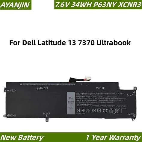 Xcnr V Wh Laptop Battery For Dell Latitude Ultrabook