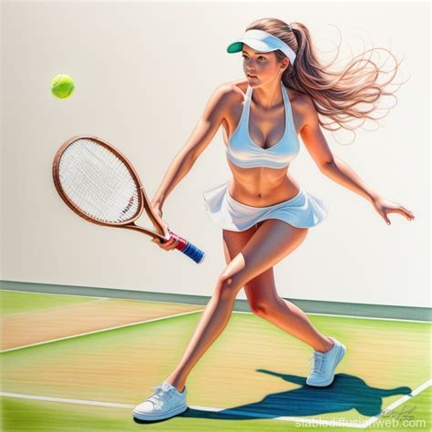 Tennis Played in the Nude Stable Diffusion 在线