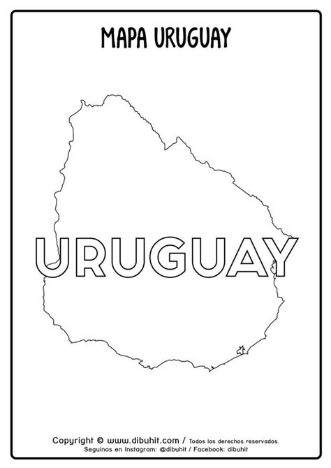 Mapa De Uruguay Con Nombre Dibuhit