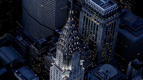 Chrysler Building Manhattan Nyc Aerial Night View 4481×2521 Dist Hd Wallpaper Pxfuel