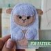 PDF Pattern Felt Patter Sheep Finger Puppet Pattern Sheep Sewing