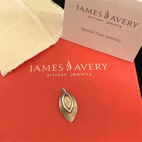 Retired HTF James Avery Hammered Copper Silver Gem