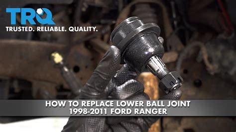 How To Replace Lower Ball Joint 1998 2011 Ford Ranger Youtube