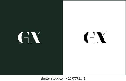 Gx Xg Abstract Letters Logo Monogram Stock Vector Royalty Free