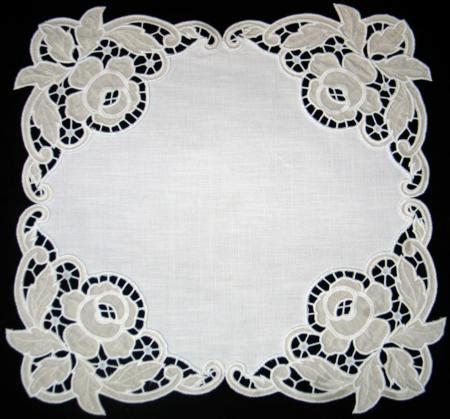 Cutwork Lace Rose Corner Advanced Embroidery Designs