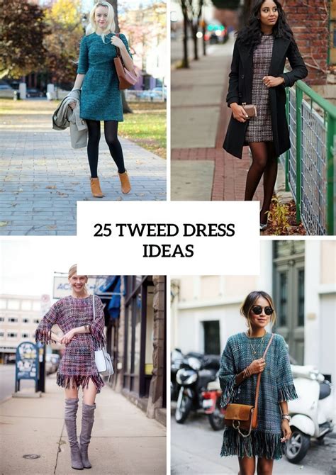 25 Stylish Ideas To Wear Tweed Dresses - Styleoholic
