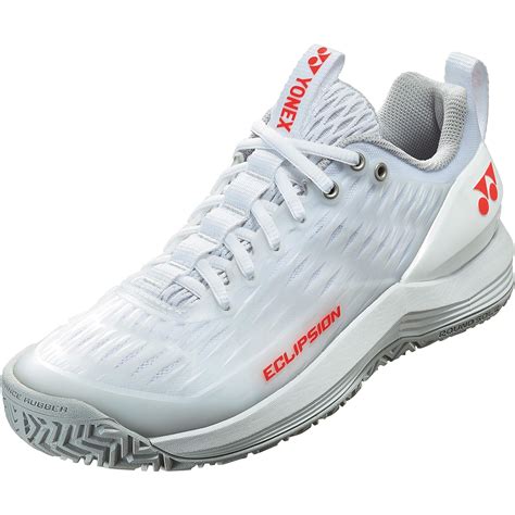 Yonex Womens Power Cushion Eclipsion Tennis Shoes White Red