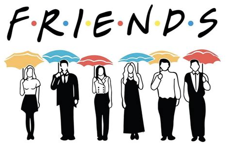 Friends Characters Svg File 90s Sitcom Svg Cut File Tv Show 43 Off