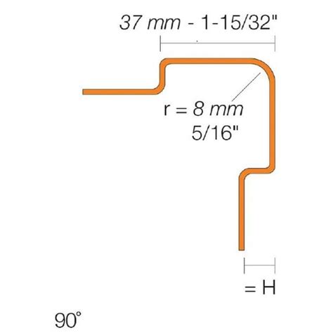 Brushed Stainless Steel Tile Edge Protection For 90 Degree Outside