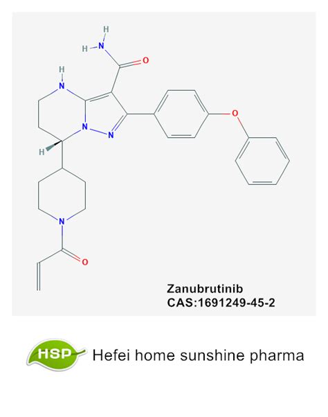 Zanubrutinib CAS NO: 1691249-45-2 Manufacturers, Suppliers, Factory - Home Sunshine Pharma