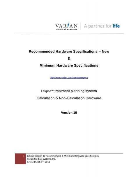 eclipse workstations varian