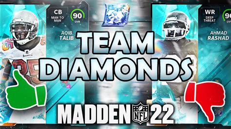 RANKING The BEST Team Diamond Cards In Madden 22 Ultimate Team Tier