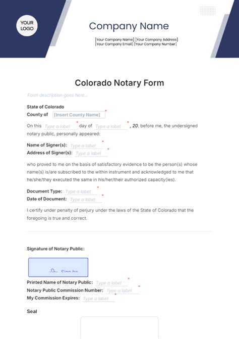 Free Notary Templates To Edit Online And Print