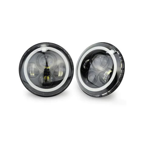 Order Toby S Inch Led Headlight W High Low Beam Halo Angel Eyes