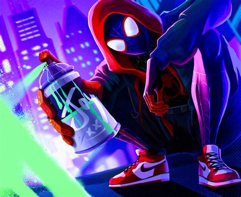 Miles Morales Ultimate Spider Man Into The Spider Verse Ultimate Spiderman Miles Morales