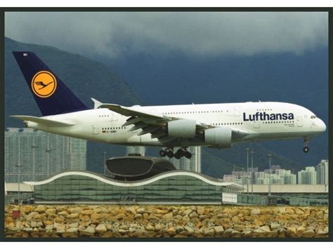 Postcard Lufthansa A380 Jjpostcards