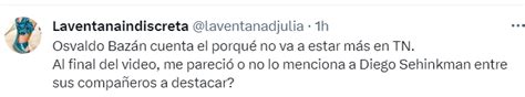 La Ventana Indiscreta De Julia Osvaldo Bazán Explica Los Motivos Por Los Que No Va A Estar Más