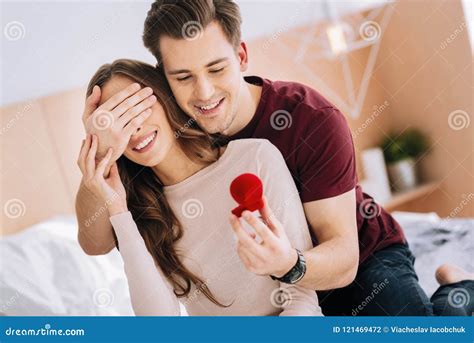 Handsome Brunette Man Making Surprise Stock Photo Image Of Interpersonal Global 121469472