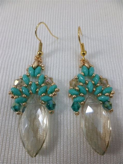 Two Beaded Crystal Briolette Earrings Tutorials The Beading Gem S Journal