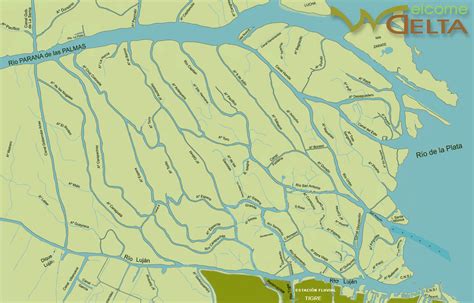 Mapa Delta Del Tigre Paseos Islas Del Delta Cabañas En El Delta Del Paraná