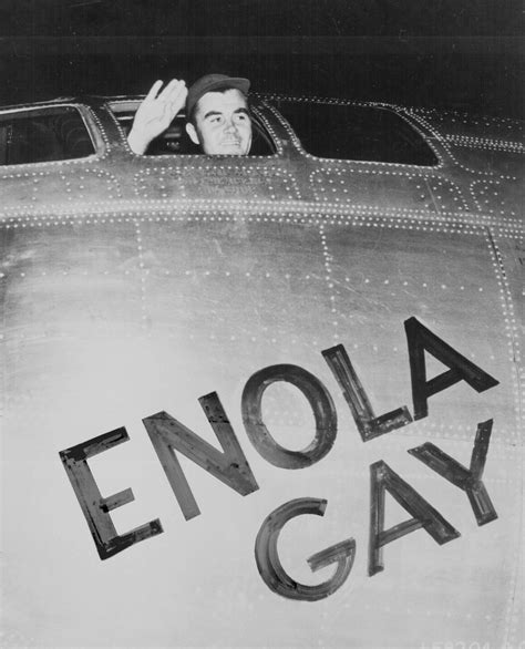 Captain Paul Tibbets In The Enola Gay Minutes Before Takeoff To Drop