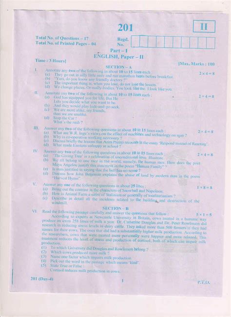 Ap Inter 2nd Year English Ii March 2018 General Question Paper