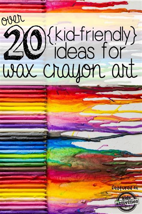 20+ Easy & Colorful Crayon Art Ideas for Kids | Kids Activities Blog