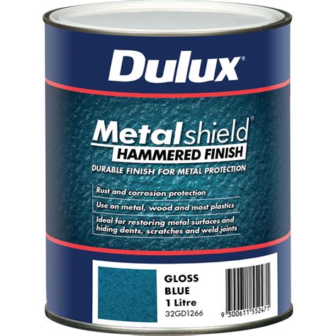 Dulux Metalshield 1l Hammered Finish Blue Bunnings Warehouse