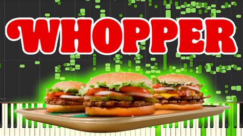 Whopper Whopper But It S Midi Auditory Illusion The Whopper Song